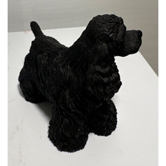 Black Cocker Spaniel Figurine Resin Sculpture 3.5 x 3" - Picture 3 of 7